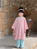 Floral Heritage Áo Dài – Blush Jade (6Months–7Years) | Floral Brocade Vietnamese Traditional Outfit | Tết & Special Occasion Wear