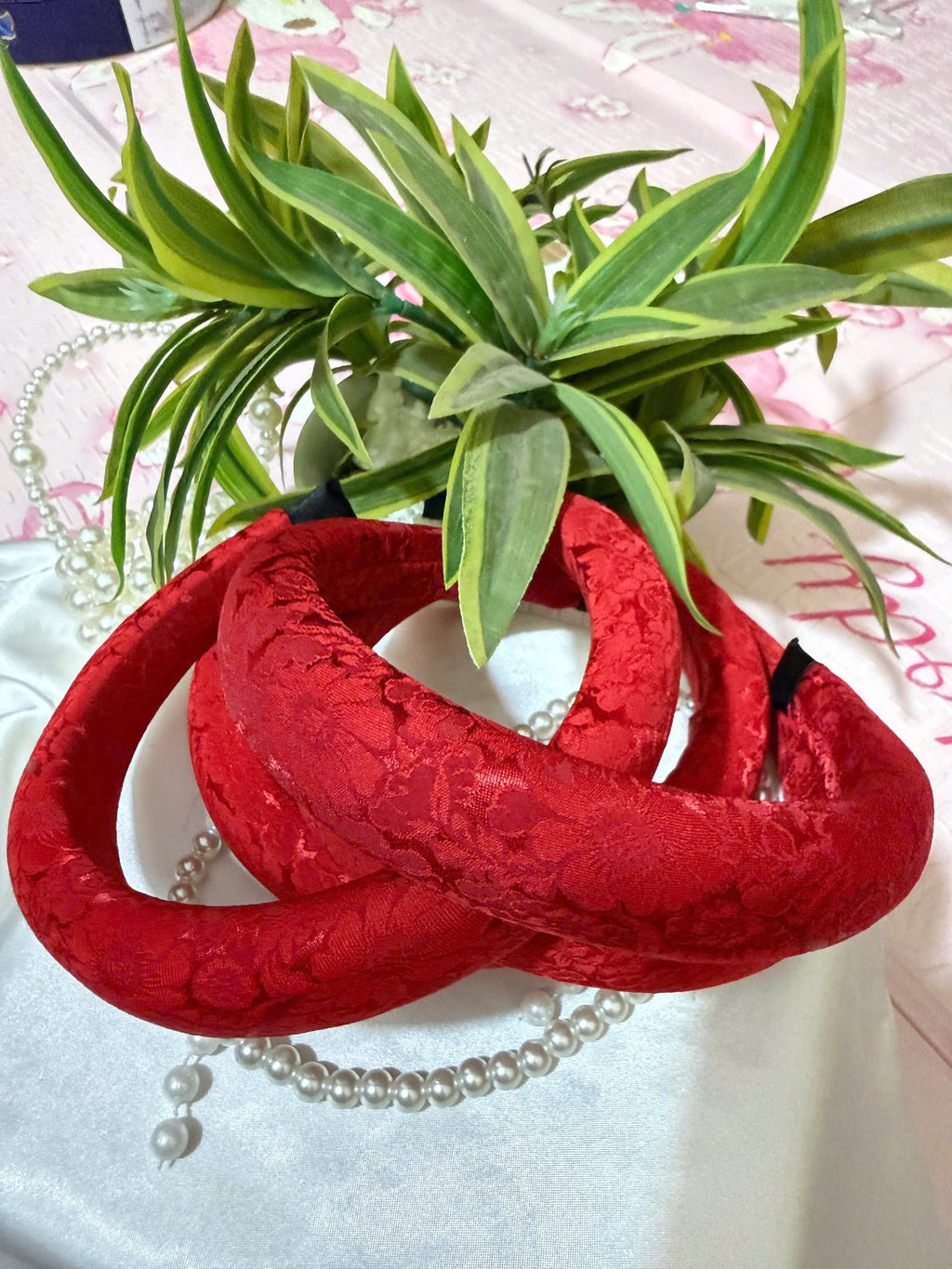 Imperial Bloom 4-Flap Áo Dài – Jade Ruby (6 Months–18 Months) | Silk Brocade Vietnamese Traditional Outfit | Lunar New Year Wear | Optional Matching Red Headband