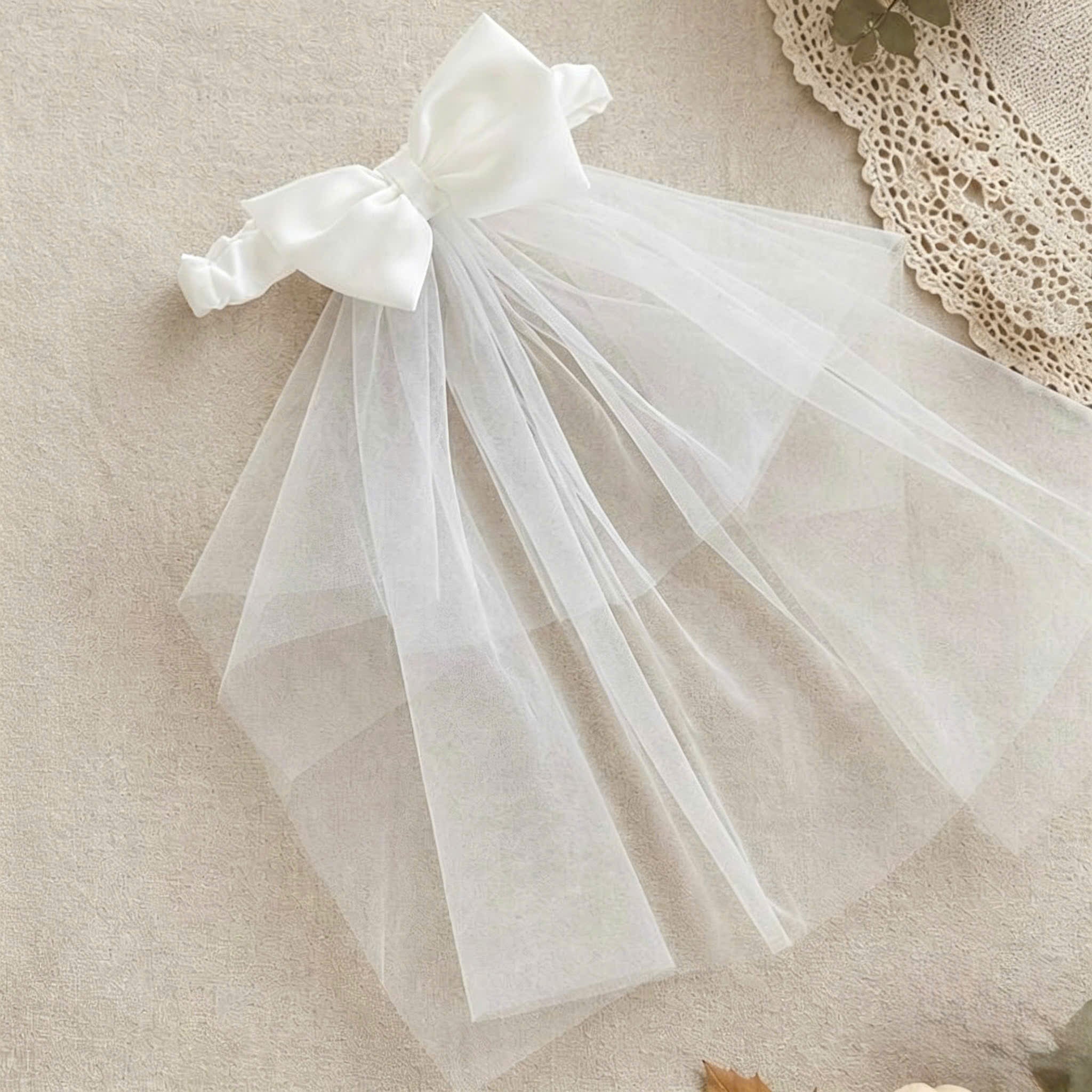 Little Pearl Silk Romper (NewBorn–12 Months) | Baby Pearl Romper with Bow Headband | Christening & Special Occasion Outfit