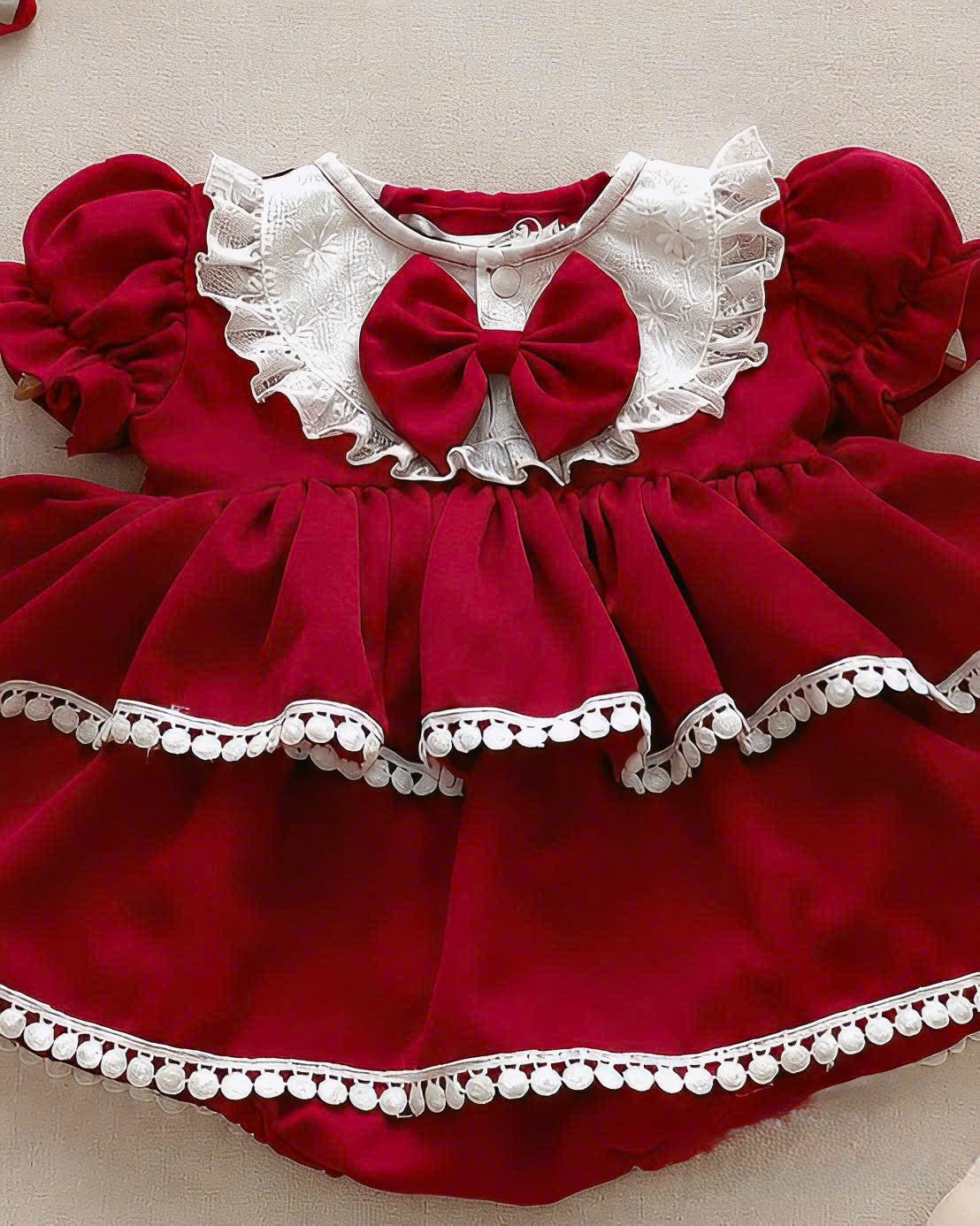 Berry Belle Romper Dress Set (Newborn–12 Months)