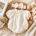 Lace Dream Baby Romper Set Newborn–12 Months | Lace Romper Dress, First Birthday, Christening & Photoshoot Outfit