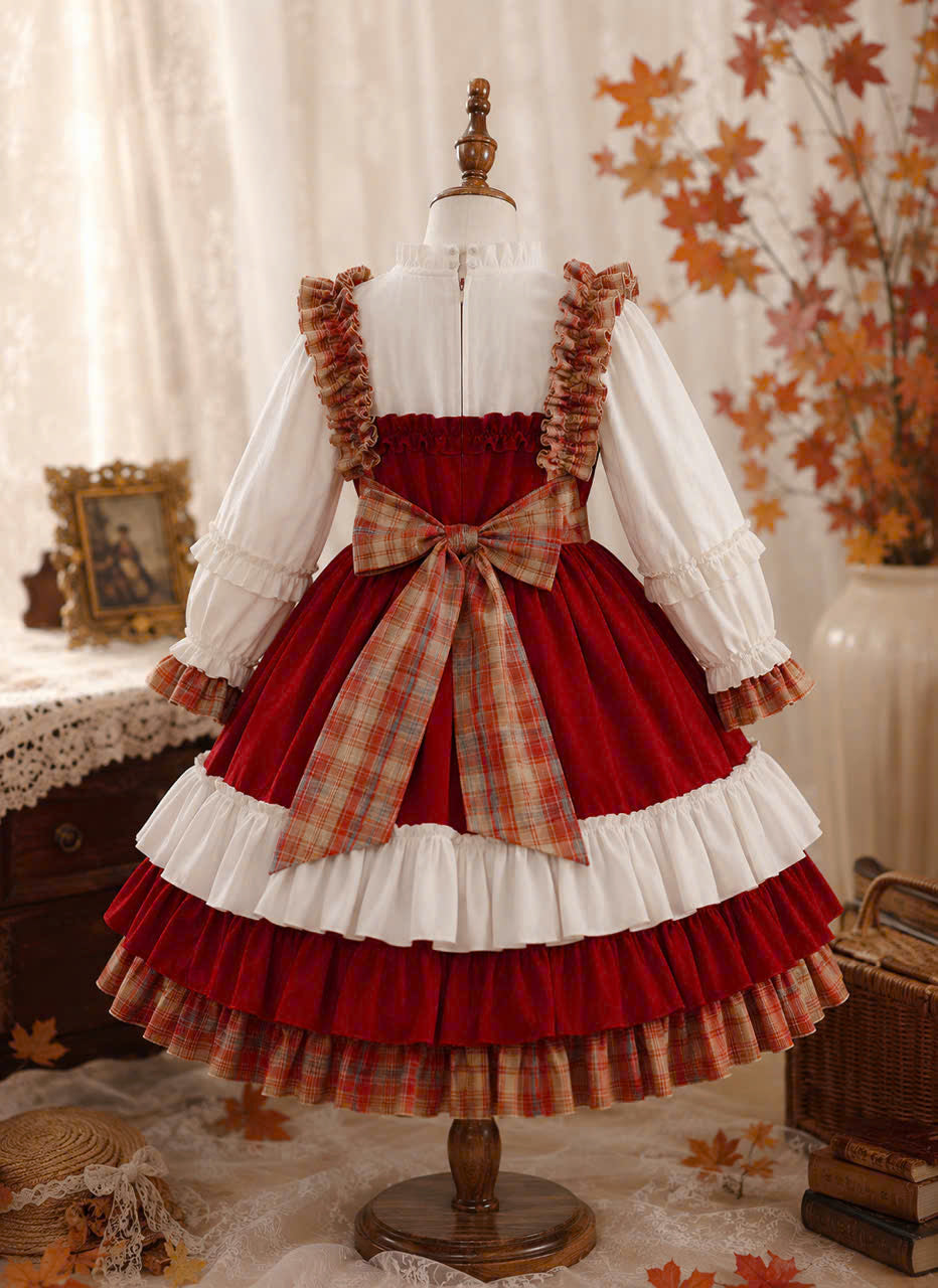 Winter Pumpkin Patch Prairie Dress 1–6 Years
