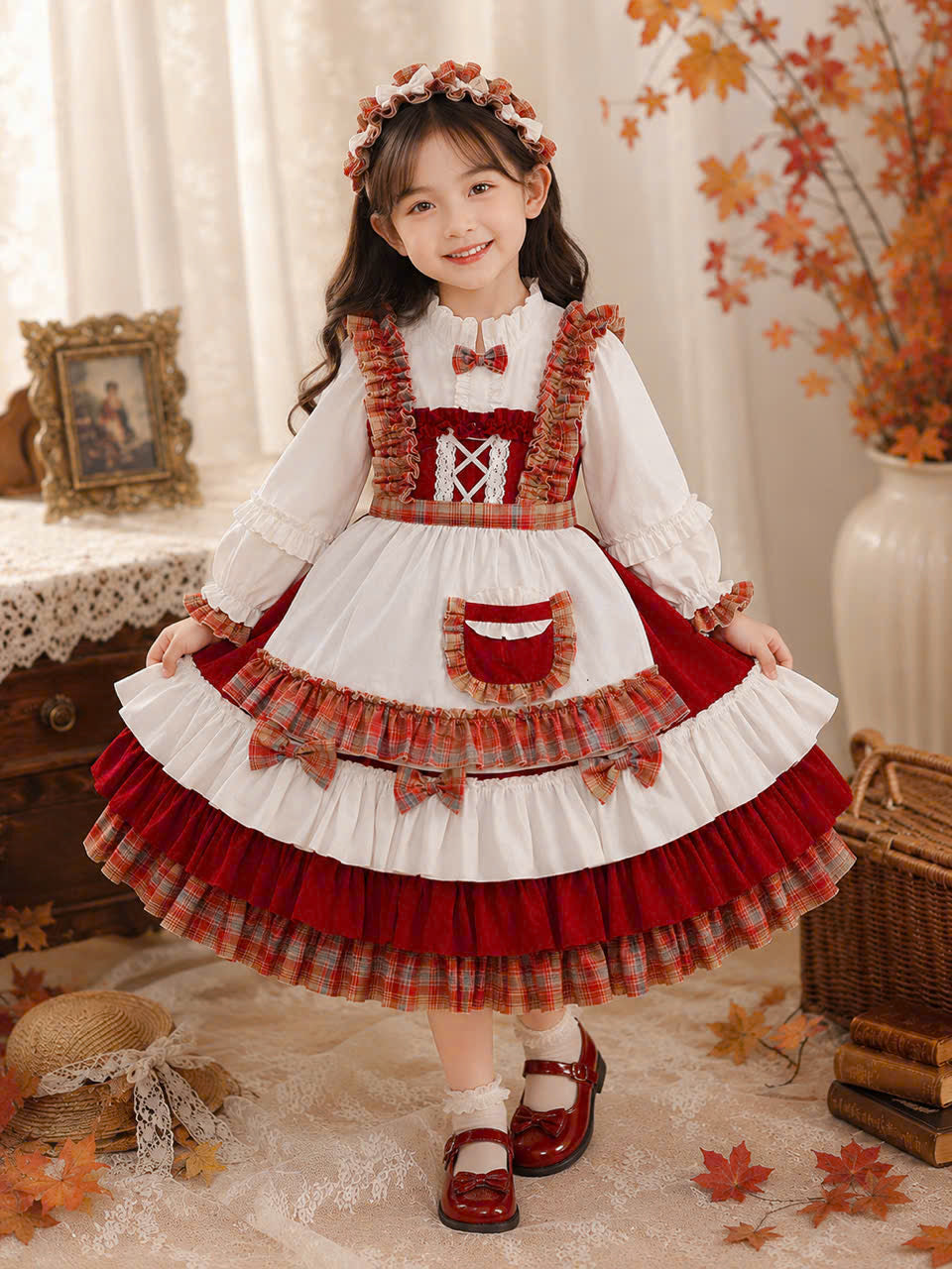Winter Pumpkin Patch Prairie Dress 1–6 Years