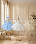 Pearl Princess Organza Dress 1–6 Years | Flower Girl, First Birthday & Special Occasion Dress