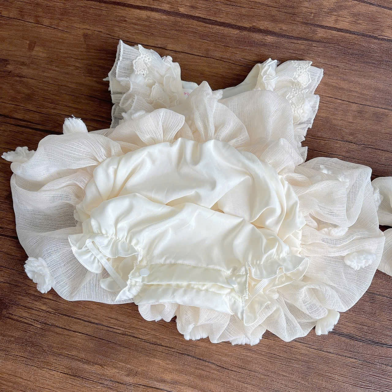 Baby Girl Baptism Romper Dress | Christening Lace Tulle Outfit with Headband | First Birthday Baby Dress 0–18 Months