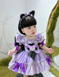 Kuromi Inspired Halloween Dress for Girls | Cute Cosplay Outfit | 6M–6Y