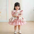 Rose Garden Dress – Vintage Pink Floral Baby Dress for First Birthday & Special Occasions (1–6Y)