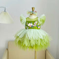 Tinker Bell Inspired Girl Dress (1–6Y) | Green Fairy Tulle Dress | Butterfly Princess Birthday Outfit | Fairy Garden Party Dress