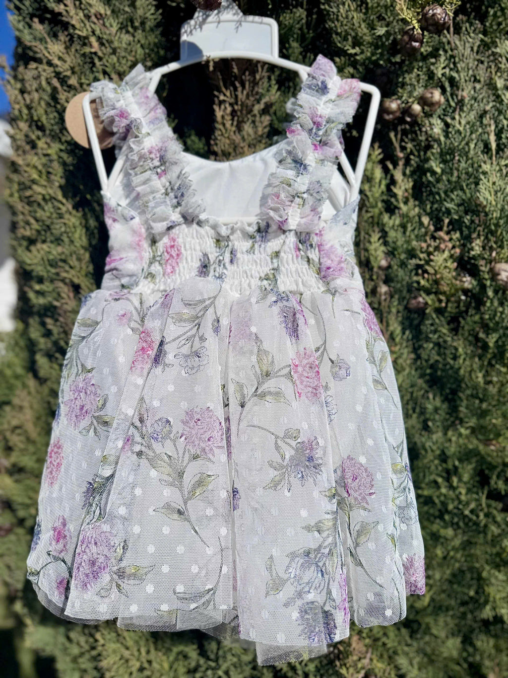Floral Baby Girl Dress | Ruffled Tulle Party, Wedding Outfit (3M-3Y)