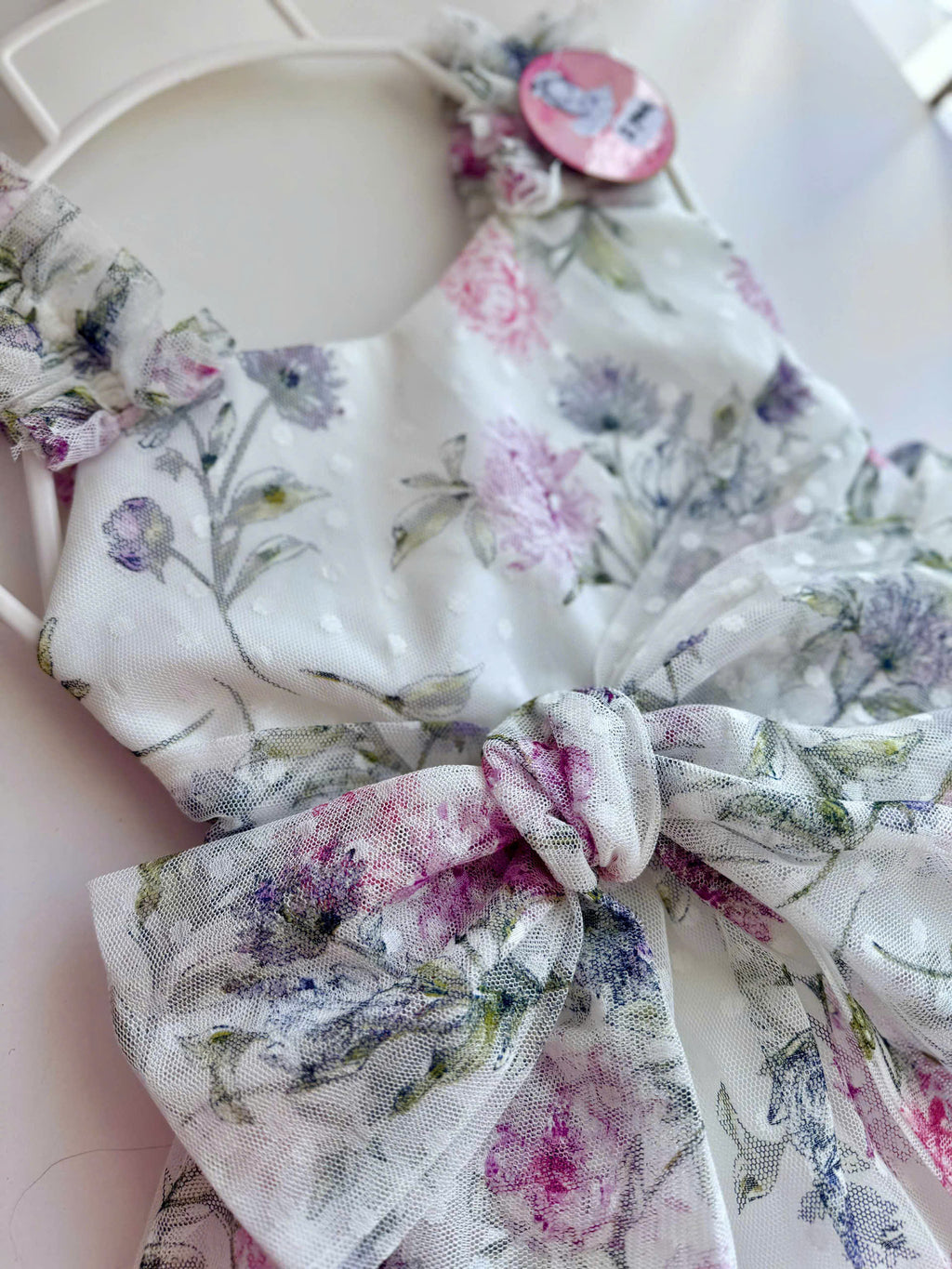 Floral Baby Girl Dress | Ruffled Tulle Party, Wedding Outfit (3M-3Y)