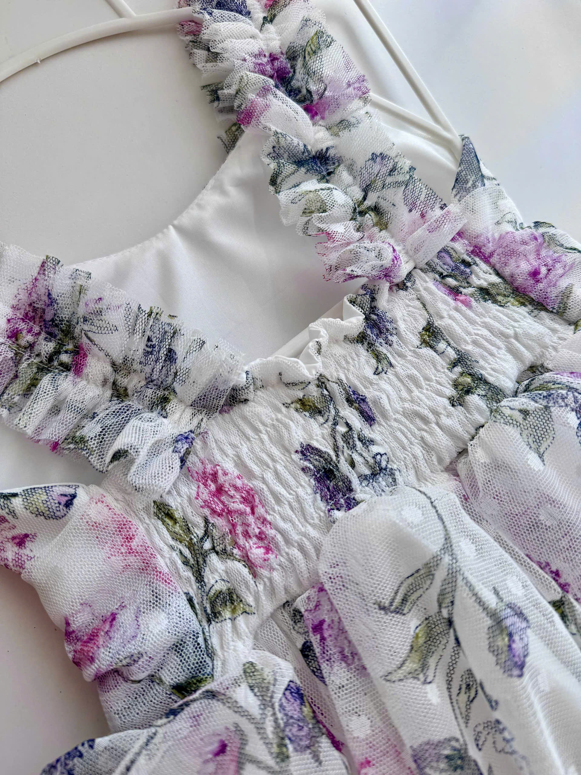 Floral Baby Girl Dress | Ruffled Tulle Party, Wedding Outfit (3M-3Y)