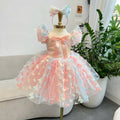 Butterfly Fairy Girl Dress 1–6Y | Pastel Princess Tulle Dress | Rainbow Butterfly Birthday Outfit | Fairy Garden Party Dress