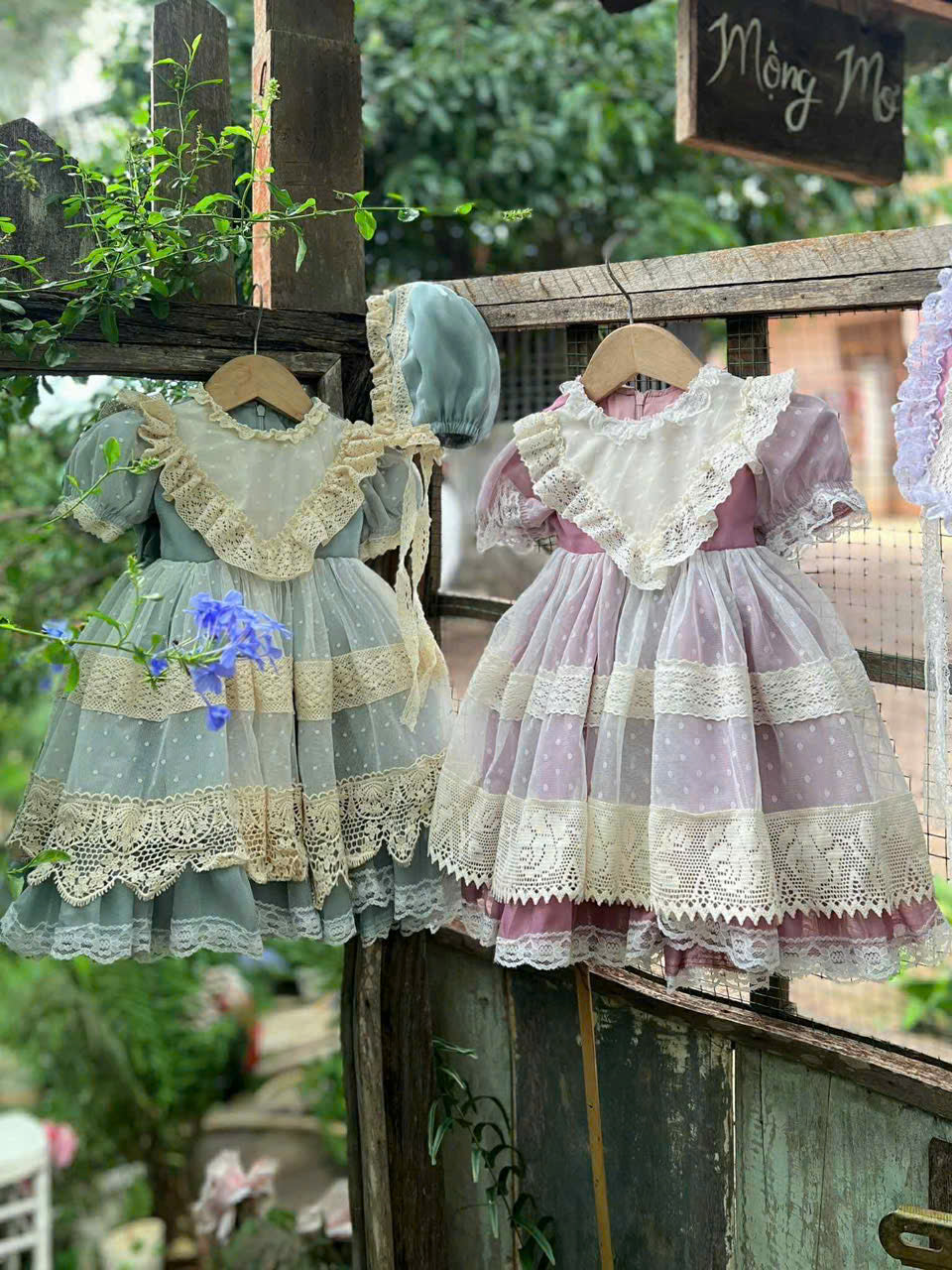 Sage & Violet Heirloom Lace Dress 1–6Y | Polka Dot Tulle Princess Dress | Birthday & Photoshoot Outfit