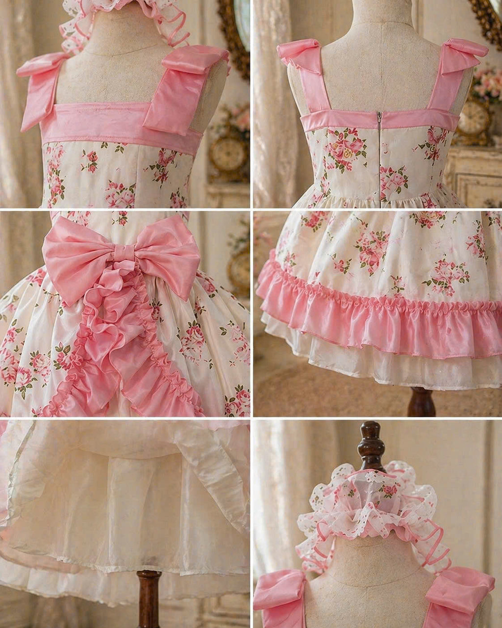 Blossom Pink Roses Baby Dress Set 3M–3Y | Floral Ruffle Dress with Bloomer | Photoshoot & Everyday Outfit