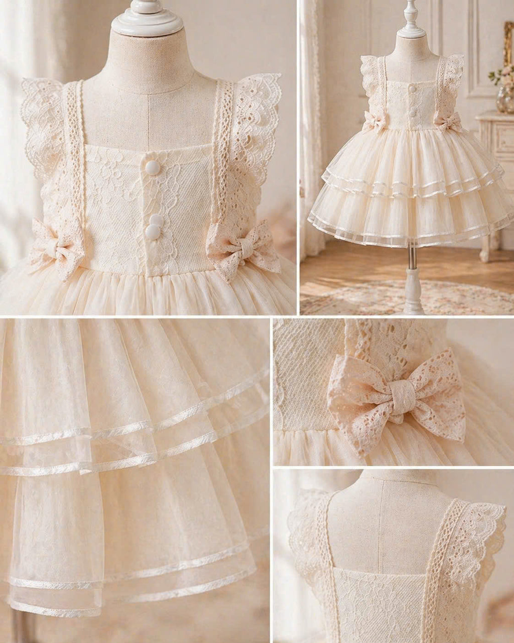 Sweet Ruffle Lolita 3M–2Y | Lace Tulle Baby Outfit | Play & Photoshoot