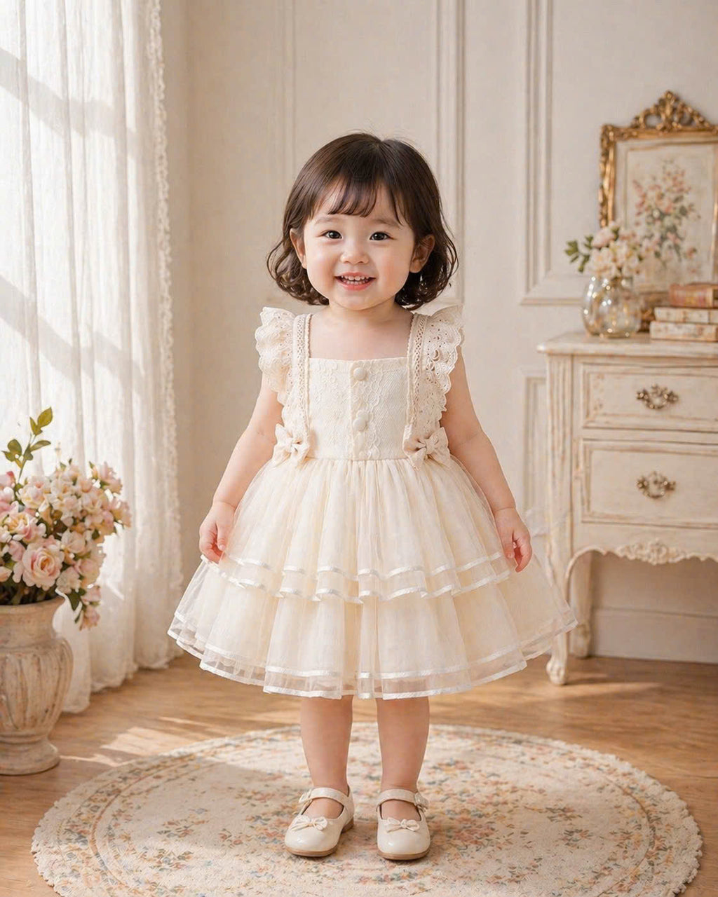 Sweet Ruffle Lolita 3M–2Y | Lace Tulle Baby Outfit | Play & Photoshoot