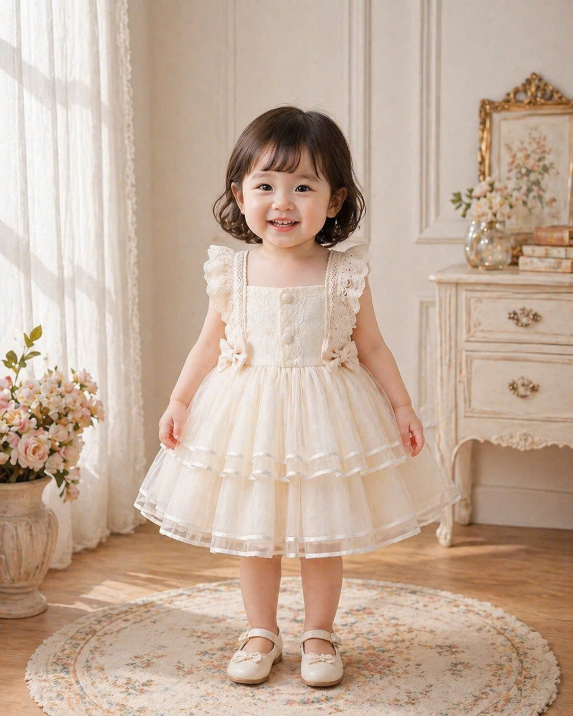 Sweet Ruffle Lolita 3M–2Y | Lace Tulle Baby Outfit | Play & Photoshoot