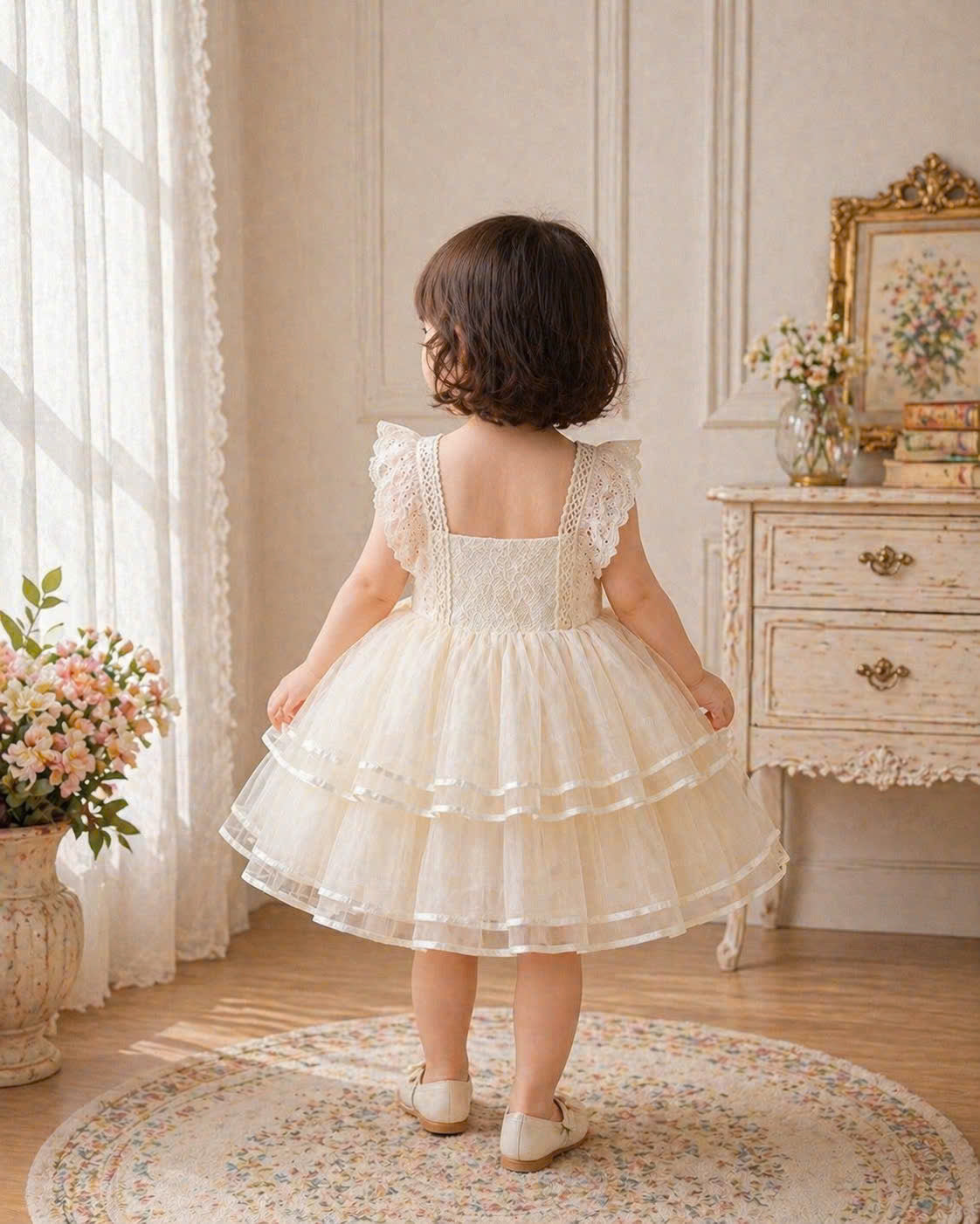 Sweet Ruffle Lolita 3M–2Y | Lace Tulle Baby Outfit | Play & Photoshoot