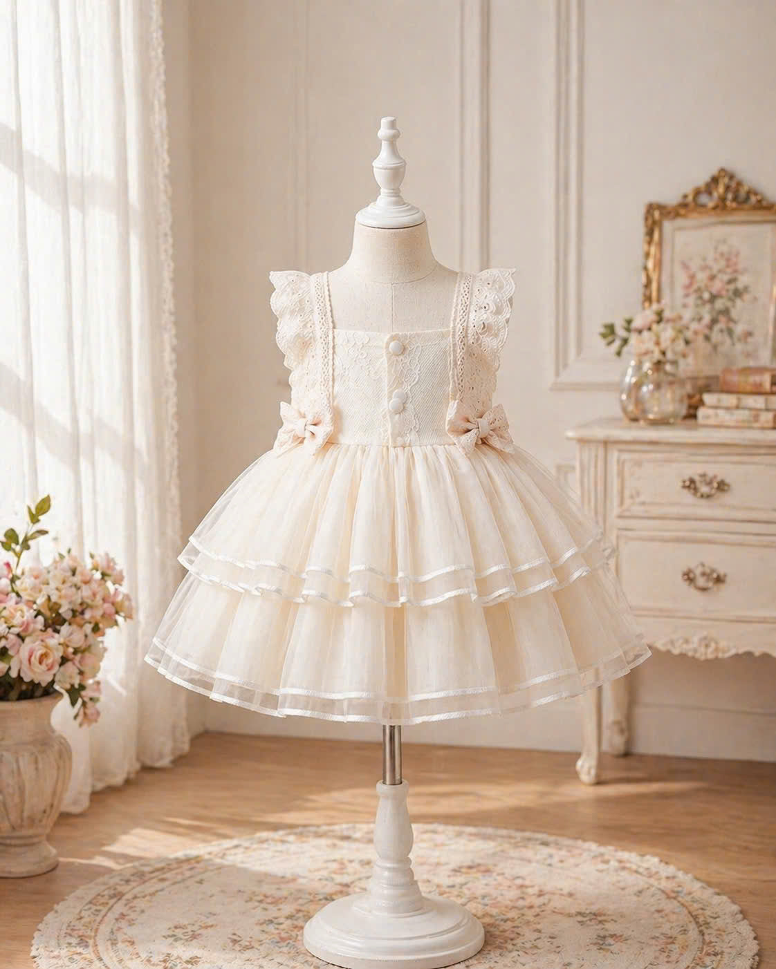 Sweet Ruffle Lolita 3M–2Y | Lace Tulle Baby Outfit | Play & Photoshoot
