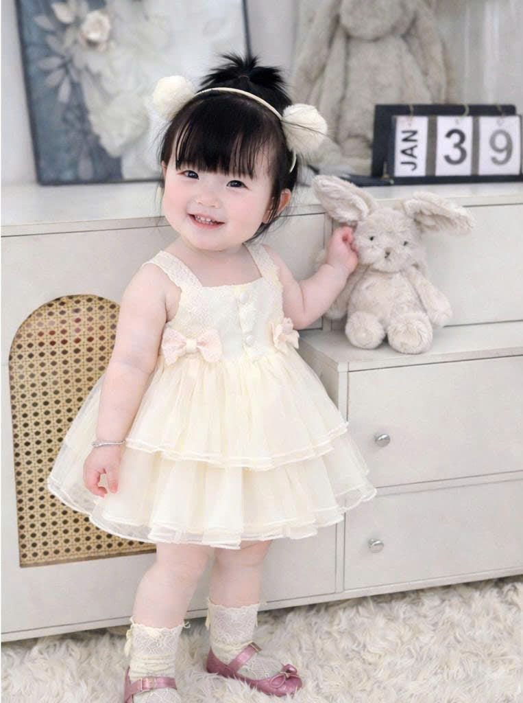 Sweet Ruffle Lolita 3M–2Y | Lace Tulle Baby Outfit | Play & Photoshoot