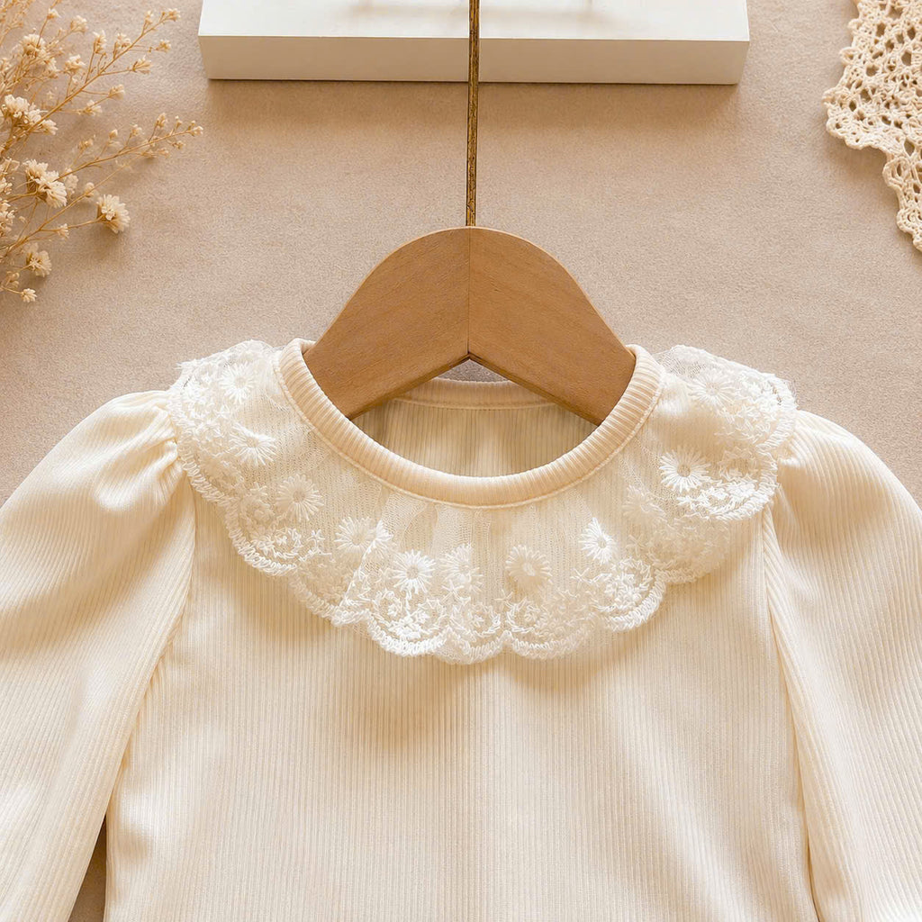 Lace Delight Ensemble NB-2Y | Lace Baby Top & Skirt Outfit | Autumn & Winter Style