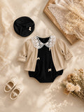 Grammy Love Baby Set NB–12M | Onesie, Cardigan & Hat Outfit | Autumn & Winter Style