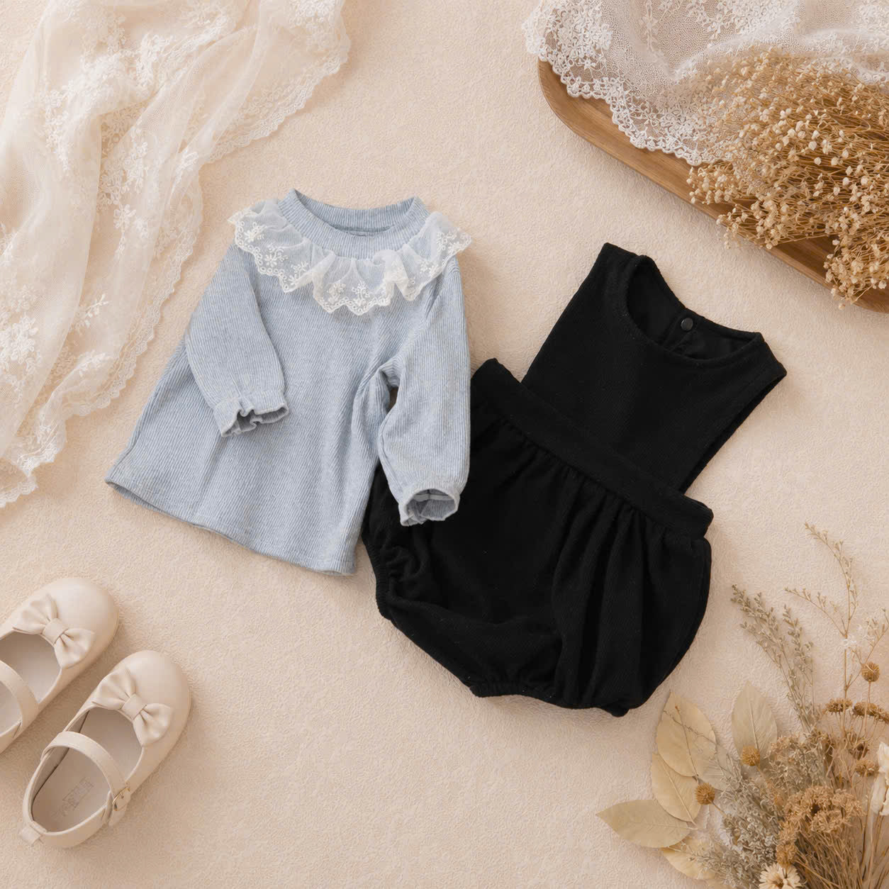Suzie Knit Baby Romper NB-12M | Vintage Knit Romper with Bonnet | Autumn & Winter Outfit