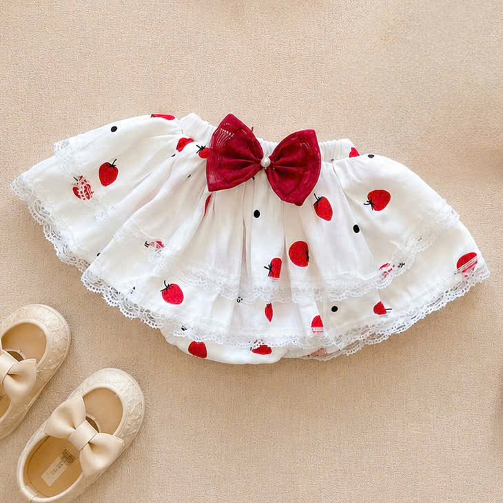 Lace Delight Ensemble NB-2Y | Lace Baby Top & Skirt Outfit | Autumn & Winter Style