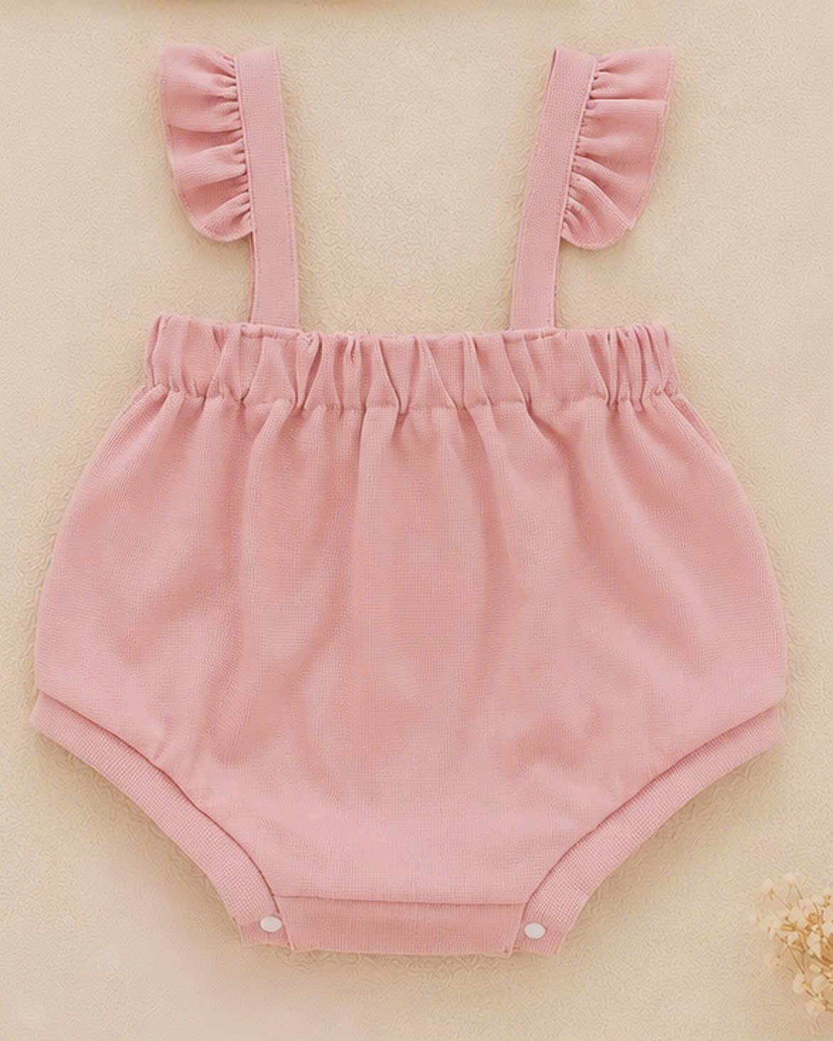 Blush Bow Ensemble NB–12M | Baby Top & Overall Set with Headband | Autumn & Winter Style