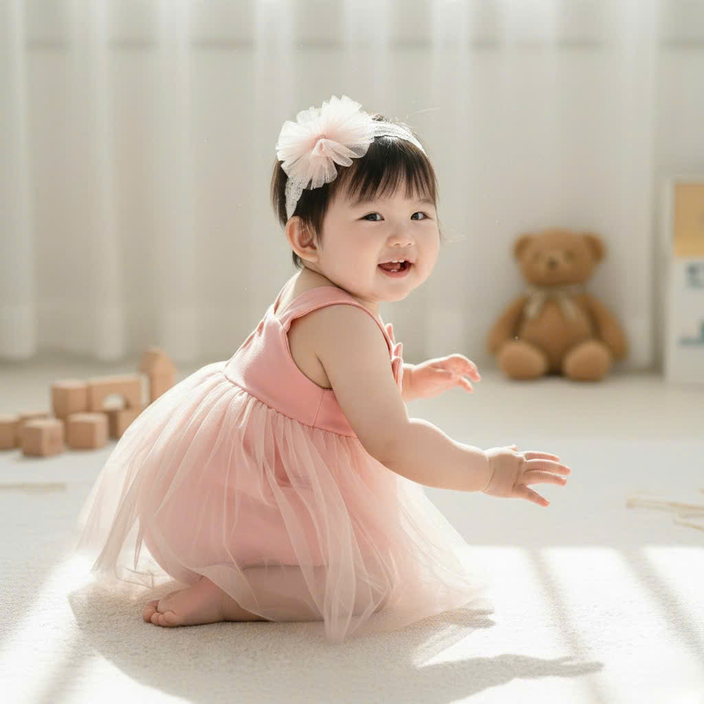 🎀 Pink Tiny Tutu Dress 3Months-2Years | Baby Tulle Dress with Double Bows | Party & Photoshoot Outfit🎀 Pink Tiny Tutu Dress NB–12M | Baby Tulle Dress with Double Bows | Party & Photoshoot Outfit