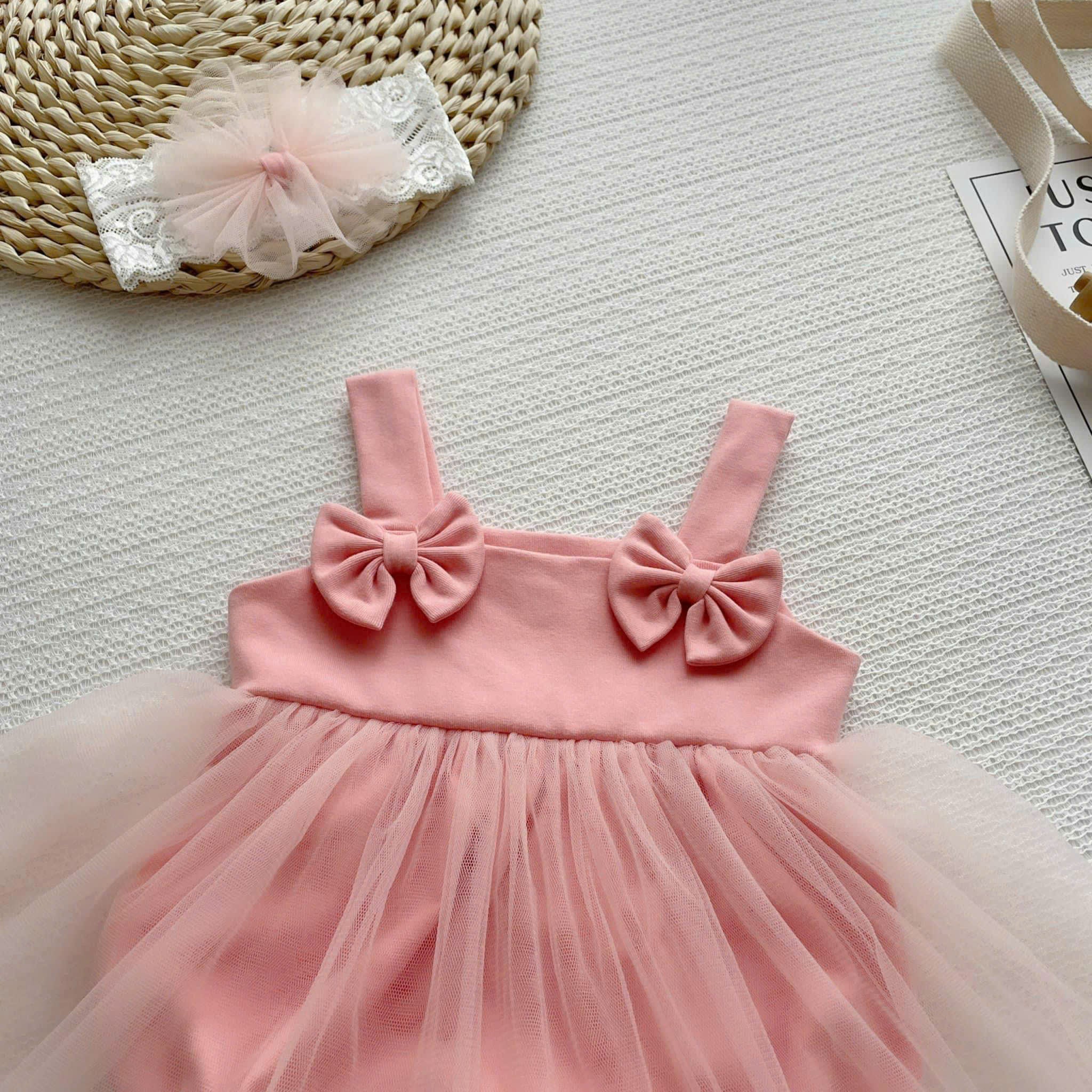 🎀 Pink Tiny Tutu Dress 3Months-2Years | Baby Tulle Dress with Double Bows | Party & Photoshoot Outfit🎀 Pink Tiny Tutu Dress NB–12M | Baby Tulle Dress with Double Bows | Party & Photoshoot Outfit