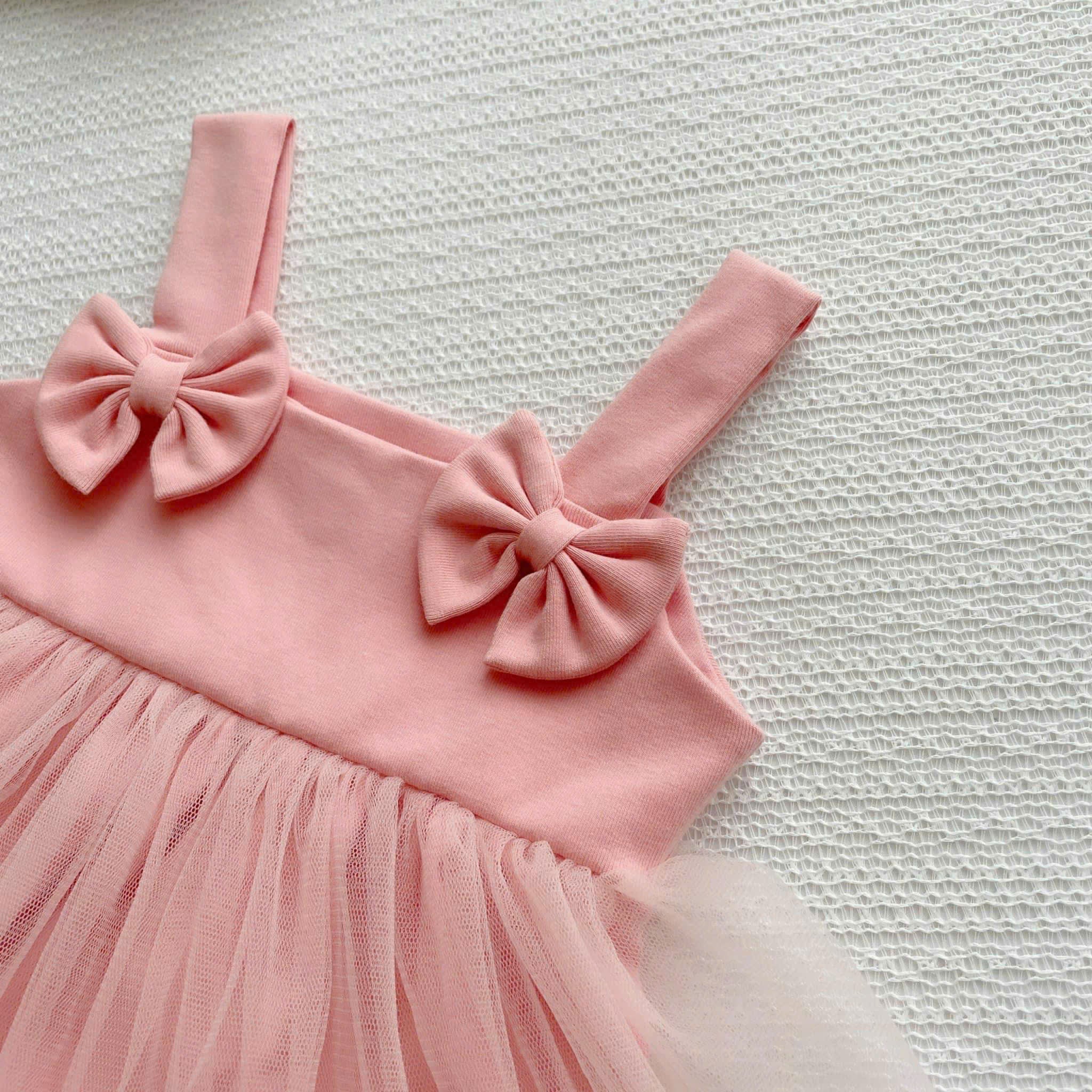 🎀 Pink Tiny Tutu Dress 3Months-2Years | Baby Tulle Dress with Double Bows | Party & Photoshoot Outfit🎀 Pink Tiny Tutu Dress NB–12M | Baby Tulle Dress with Double Bows | Party & Photoshoot Outfit