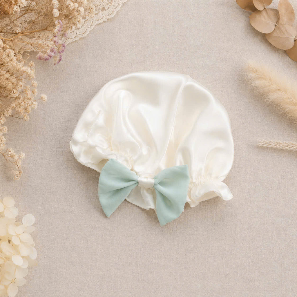 Tint Silk Romper NB–12M | Silk Baby Romper with Lace Details | Spring & Special Occasion Outfit